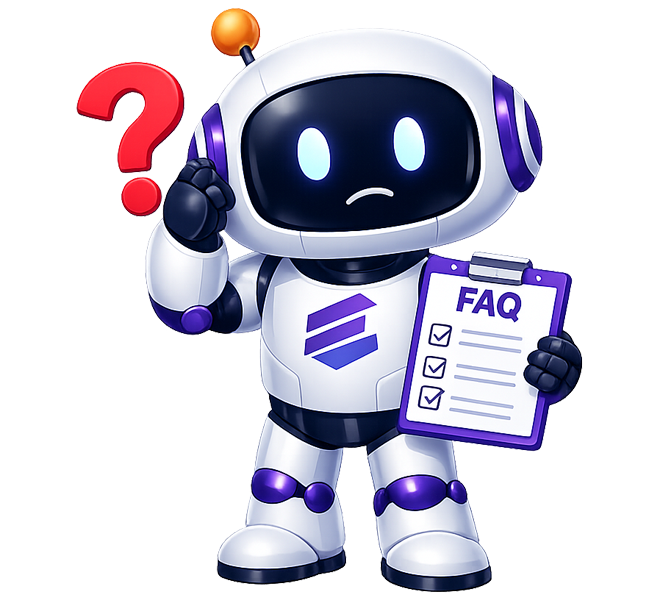 faq boy with logos
