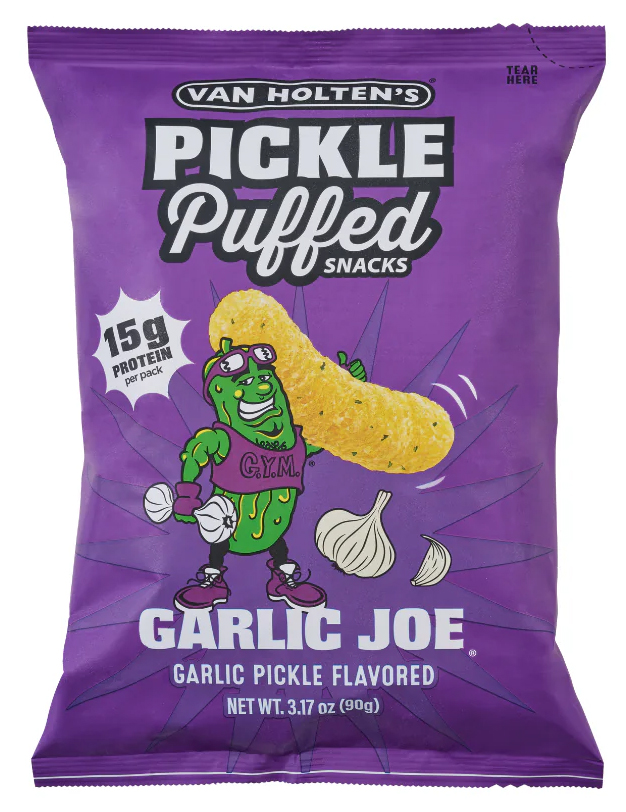 Van Holten's Garlic Joe Pickle & Garlic Flavour Puffed Snacks